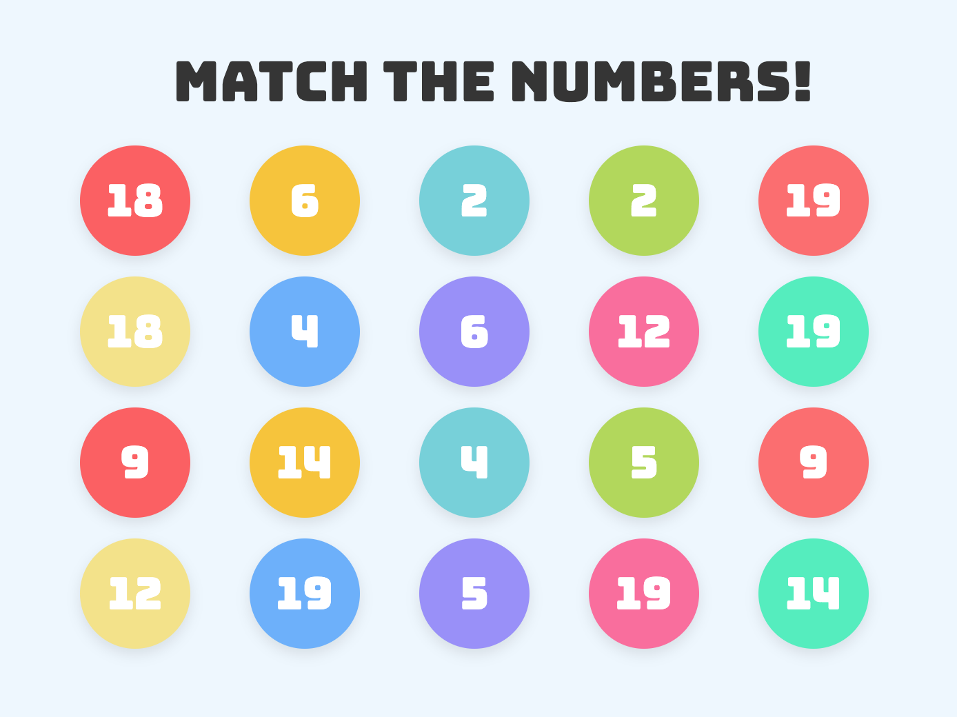 Math Match Game